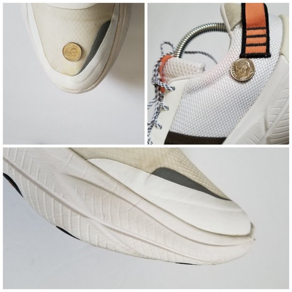 SOREL Kinetic Breakthru Tech Lace Sneakers Sz 10 41 White Orange Gray - Picture 13 of 13